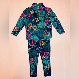 Lilly Pulitzer Girls XS /2-3 t Skipper Pullover With Leggings Set